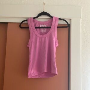 Big Bud Press Fitted Pink Tank Top